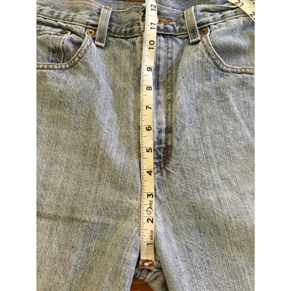 Levis 505 Regular Fit Denim Shorts Mens 33 Medium Wash Blue Cotton Jean Y2K